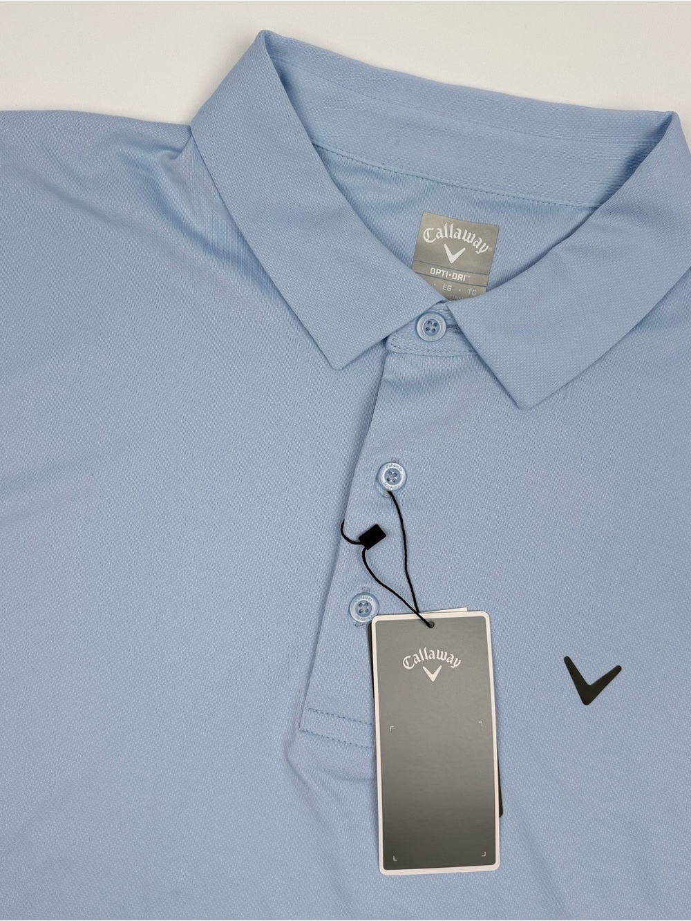 Callaway Mens XL Micro Hex Golf Polo Shirt Open Air Blue CGKSF0B6 - Picture 6 of 10